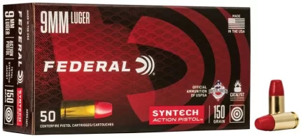 9mm Luger Federal Syntech TSJ 150 gr