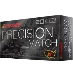 Barnes Precision Match 223 Rem OTM 77 gr - Match Ammo | 20 Rounds