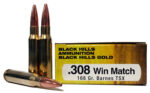 Black Hills Gold 308 Win TSX 168 gr