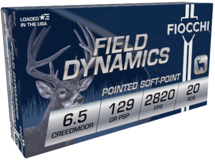 Fiocchi Field Dynamics 6.5 Creedmoor PSP 129 gr