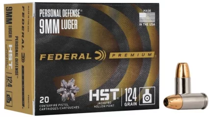 9mm Federal Premium HST JHP 124 gr