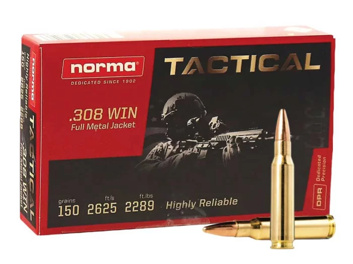 Norma Tactical 308 Win FMJ 150 gr