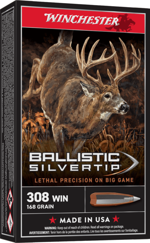 Winchester Ballistic Silvertip 308 Win 168 gr ammo