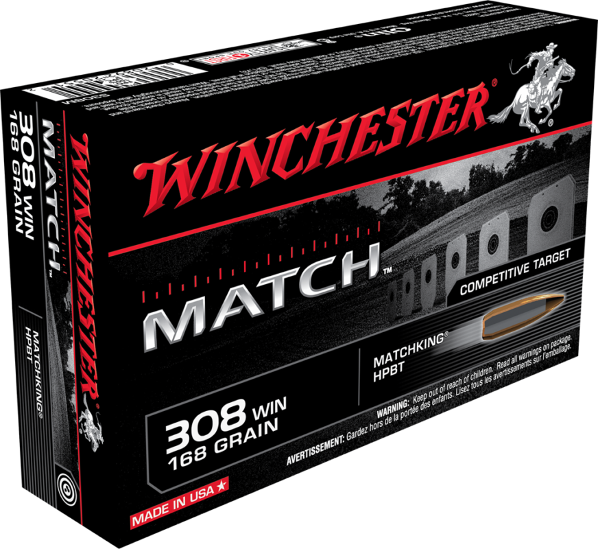 Winchester Match 308 Win HPBT 168 gr