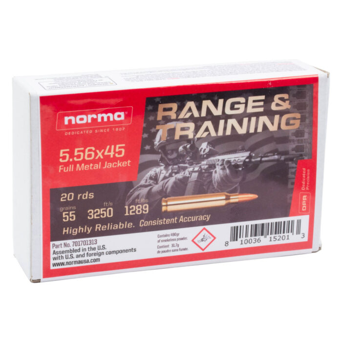 Norma Tactical 5.56x45mm FMJ 55 gr