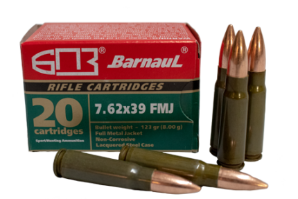 Barnaul 7.62x39mm 123 gr FMJ