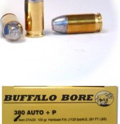 Buffalo Bore .380 ACP +P 90 gr JHP