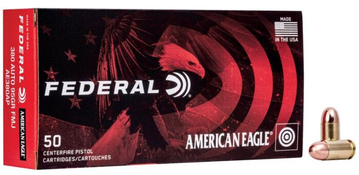 Federal American Eagle Suppressor .380 ACP 95 gr FMJ