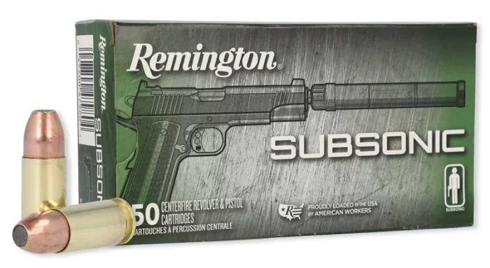 Remington HTP Subsonic 9mm 147 gr JHP