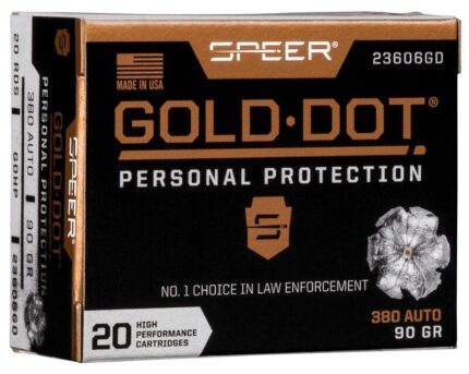 Speer Gold Dot .380 ACP 90 gr JHP