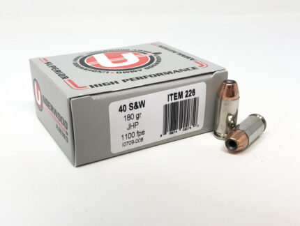 Underwood .40 S&W +P 180 gr JHP