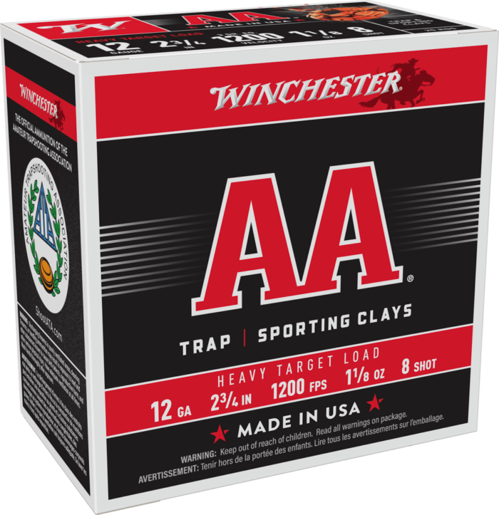 Winchester AA Target 12 Gauge 2 3-4 1 oz 8 Shot