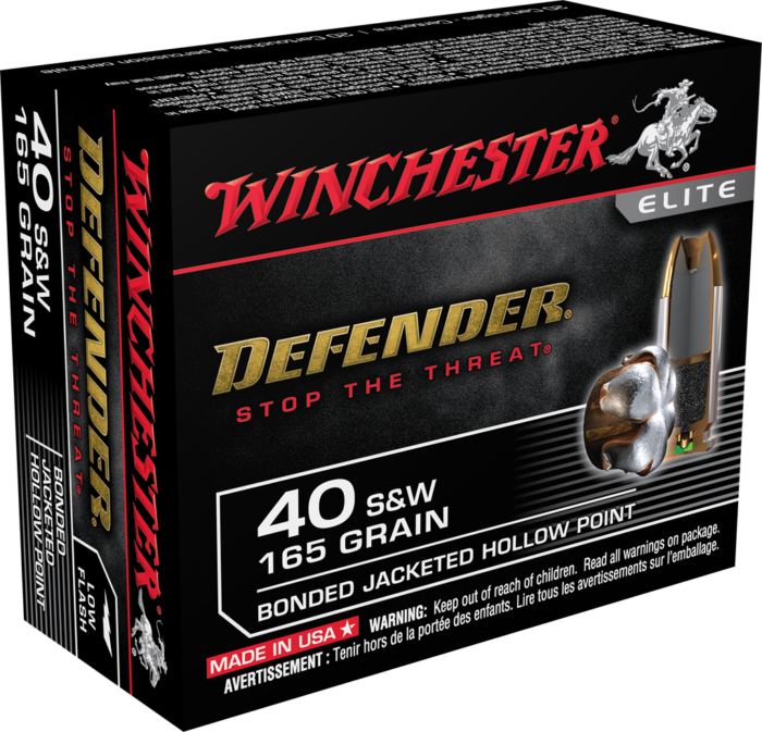 Winchester Defender .40 S&W 165 gr JHP