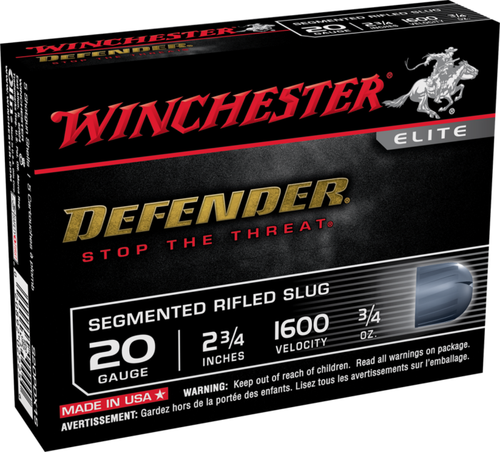 Winchester Defender 20 Gauge 2 3-4 oz Slug