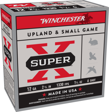 Winchester Super-X 12 Gauge 2-3-4 1-1-4 oz 6 Shot