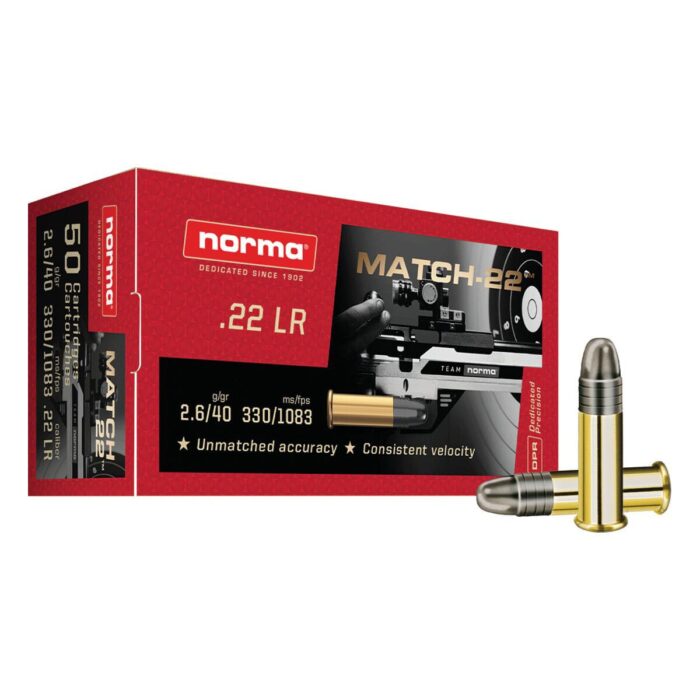 Norma Match-22 .22 LR 40 gr LRN