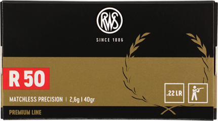 RWS R50 .22 LR 40 gr LRN