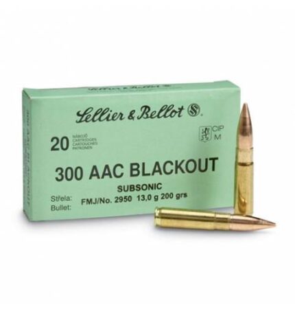 Sellier & Bellot Subsonic .300 Blackout 200 gr FMJ